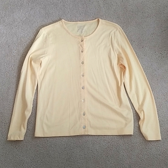 L.L. Bean Sweaters Ll Bean Womens Lightweight Cotton Cardigan